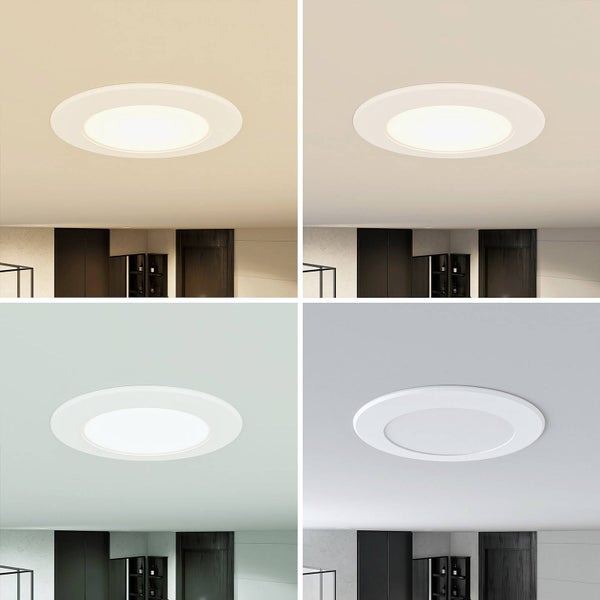 PRIOS LED Rida (Modern) in Weiß aus Aluminium (1 flammig, ) Badezimmerleuchte