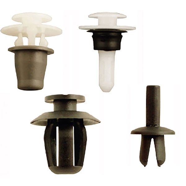 Verschiedene Kunststoffnieten im Detail