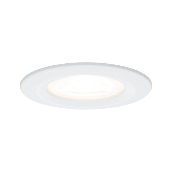 LED Einbauleuchte 3-Step-Dim Nova Basisset starr IP44 rund 78mm GU10 3x6,5W 3x460lm 230V dimmbar 2700K Weiß matt