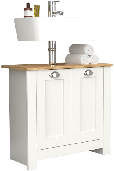 Holz Badmöbel Badunterschrank Schrank Balusa M