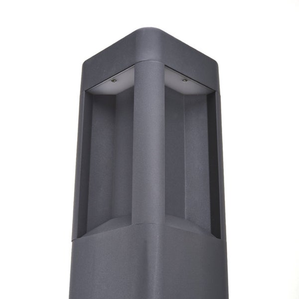 Lucande LED Wegeleuchte anthrazit 80 cm, Außenleuchte IP54 Pollerleuchte außen Gartenlampe Aussenleuchte Garten Außenstehleuchte Außenlampe
