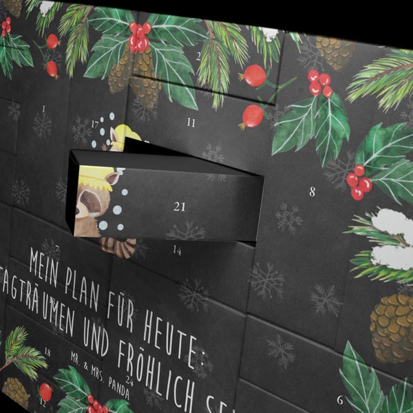 Mr. & Mrs. Panda Befüllbarer Adventskalender Waschbär - Schwarz