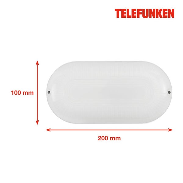 LED Wandleuchte 15W weiß Kunststoff Telefunken