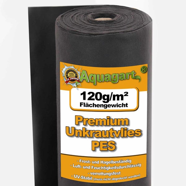 25m² Gartenvlies Unkrautvlies Mulchvlies Bodengewebe Geotexilvlies 120g 1m breit