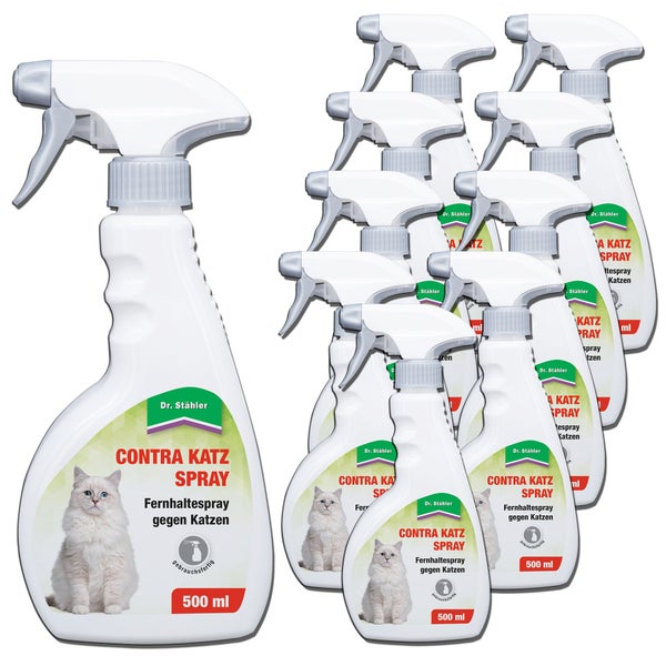 Contra Katz Spray - Effektives Fernhaltespray gegen Katzen - Schutz für Garten, Hauswände & Beete - Gebrauchsfertig - Langanhaltende Wirkung - 500 ml