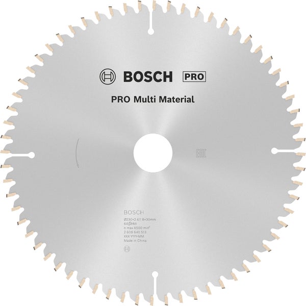 Bosch PRO Multi Material Kreissägeblatt 230 x 2,4 x 30 mm - 2608640513