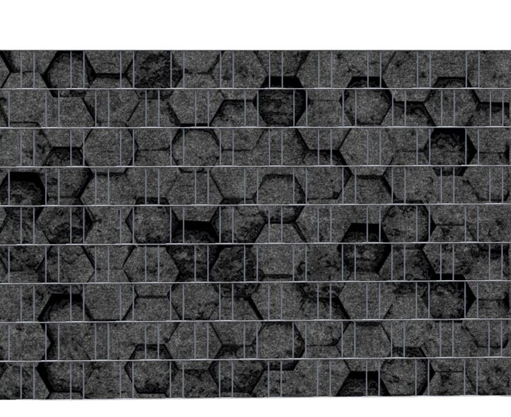 Gabione gefüllt mit Steinen