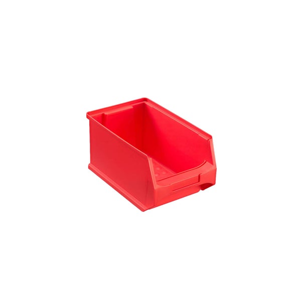 PROREGAL ProfiDrop Systemwagen auf Rollen mit Roten Systemplatten und 72 x Rote und Gelbe Sichtlagerbox 3.0 HxBxT 130 x 100 x 50 cm