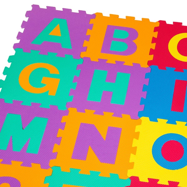 Puzzlematte tectake  jedes Teil 31,5 x 31,5 x 1 cm 86-teilig bunt