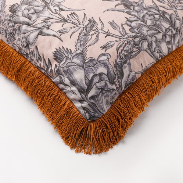 Moya Kissenbezug - Mit Blumenmuster 45x45 cm, Beige