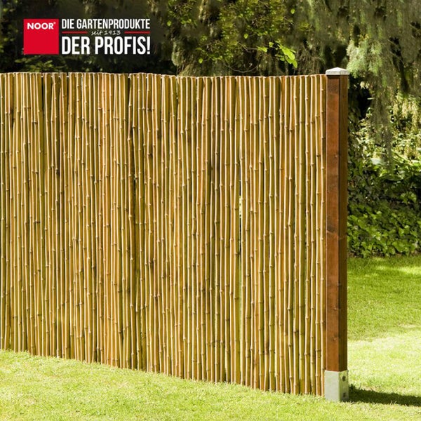 Bambusmatte BAHIA - Naturprodukt - 150x300cm - In-und Outdoor Sichtschutz  - Bambusrohre mit Draht verzinkt - Stilvoll und Robust