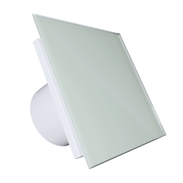 Ventilator mit quadratischer Glasabdeckung