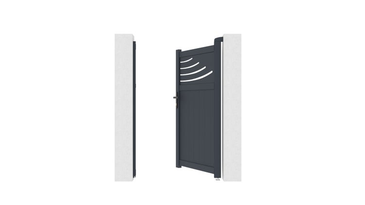 Gartentür aus Aluminium 1m HALTI 100P160