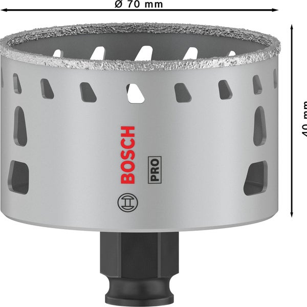 Bosch Pro Diamant-Bohrkrone mit Aufnahmeschaft