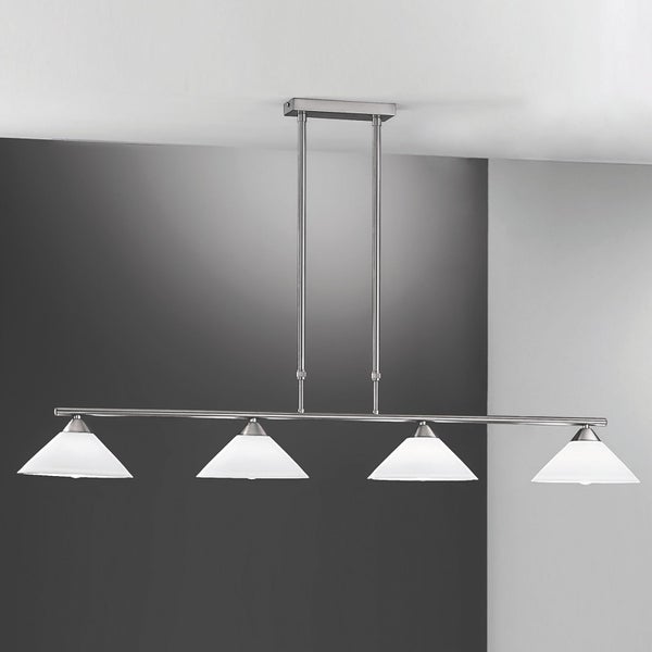 Hängeleuchte Grado Teleskoprohr 125 x 22 cm Satin 6 x E14