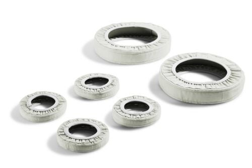 Weiße Flügeltor-Anlage mit Antrieb und Zubehör