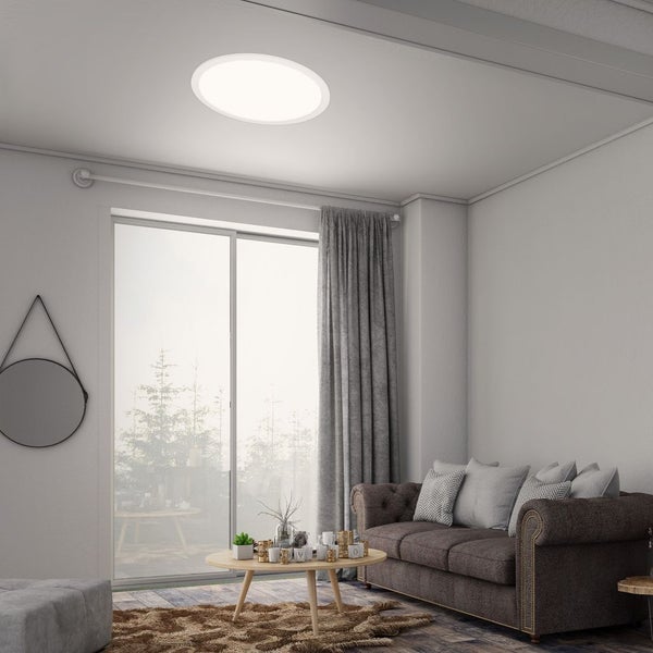 LED Panel dimmbar Ultraflach CCT Fernbedienung weiß 24W Ø40cm Metall Briloner