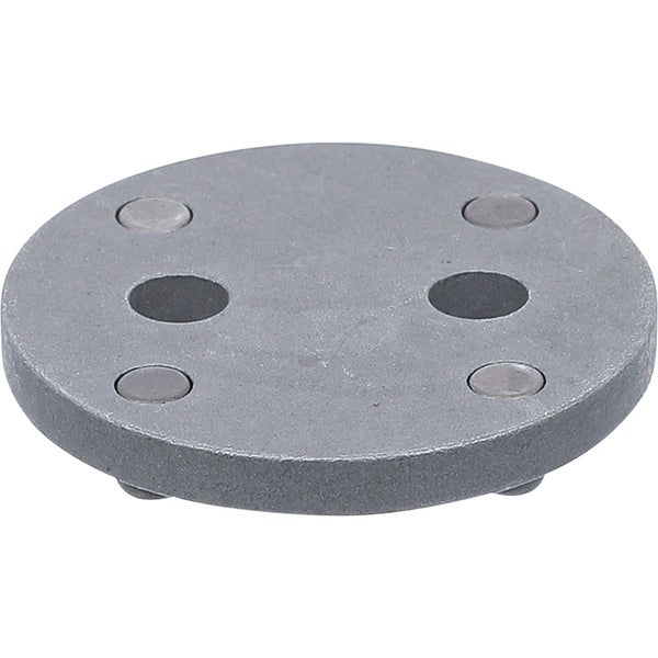 Runde Metallplatte mit Löchern