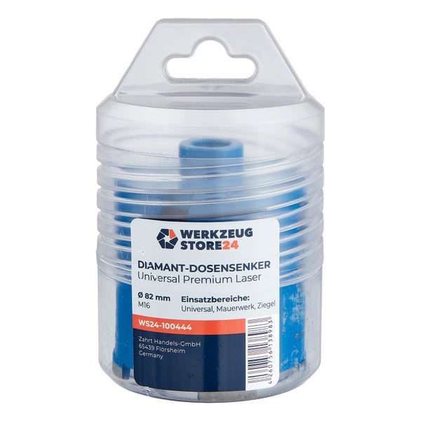 Werkzeug Store24 Diamant Dosensenker Universal Premium Laser, Durchmesser 82 mm im Paket