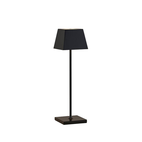 Lucande LED Patini ( Touchdimmer) dimmbar (spritzwassergeschützt (Modern) in Schwarz aus Aluminium (1 flammig, ) Touch Lampe