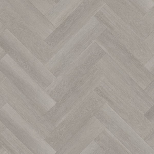 Helle Holzoptik Vinylboden im Fischgrätmuster