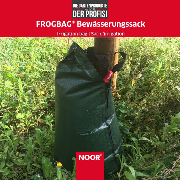 Bewässerungssack für Bäume FROGBAG - 75 Liter - Wassersack als Bewässerungsbeutel - aus reißfestem PE-Gewebe 200g/m²