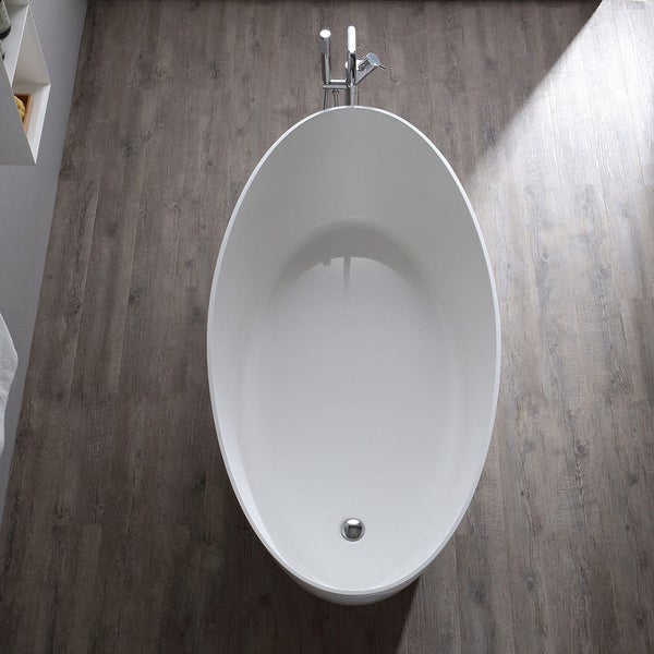 Moderne Badewanne aus Mineralguss freistehend | Serena