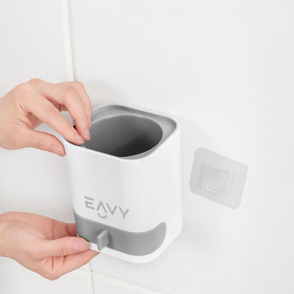EAVY WC-Bürste mit Halter Silikon Weiß freistehend oder wandhängend