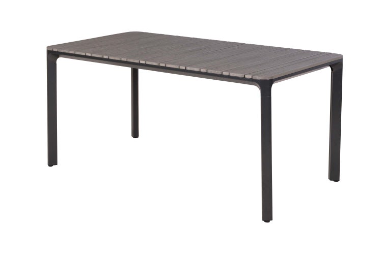 Rechteckiger Gartentisch mit Tischplatte aus Kunststofflatten