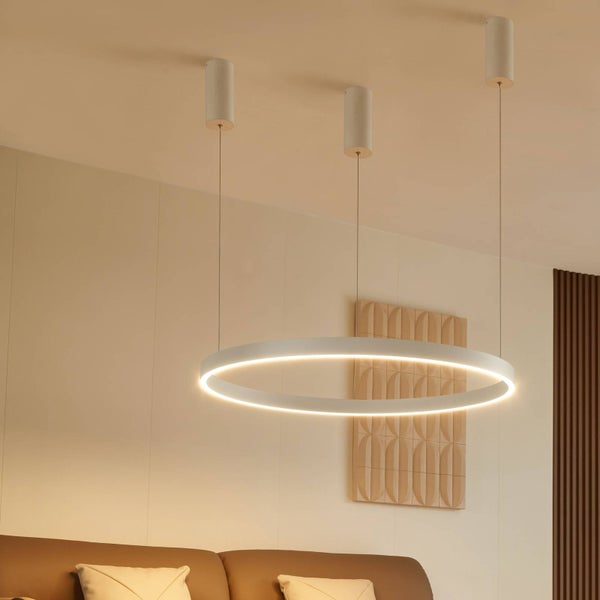 Arcchio LED Answin (Modern) in Weiß aus Metall (1 flammig, ) Wohnzimmerleuchte