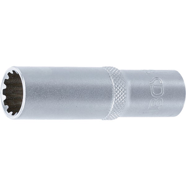 BGS Steckschlüssel-Einsatz Gear Lock tief Antrieb Innenvierkant 12,5 mm (1/2) SW 15 mm - 10255
