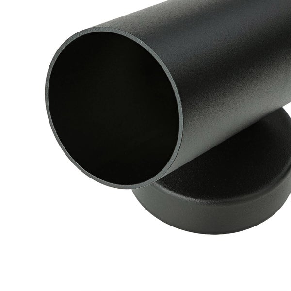 Schwarze Lampenhalterung aus Metall für die Wandmontage