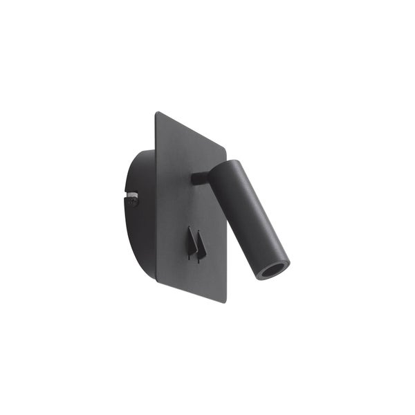 Lucande LED Wandleuchte, Wandlampe Innen Magya (Modern) in Schwarz aus Aluminium (2 flammig ) - Wandstrahler Wandbeleuchtung Schlafzimmer / Wohnzimmer Wohnzimmerleuchte
