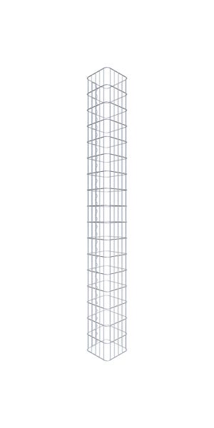 Gabionensäule 27 x 27 cm, MW 5 x 10 cm eckig - Höhe: 1,70 m