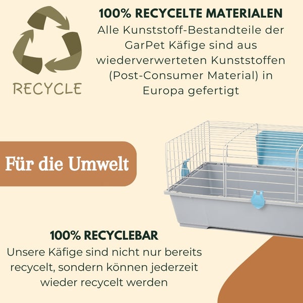 Kaninchenkäfig Kaninchenstall innen draußen Hasenkäfig Meerschweinchen Käfig Hasenstall Heuraufe Kleintierkäfig