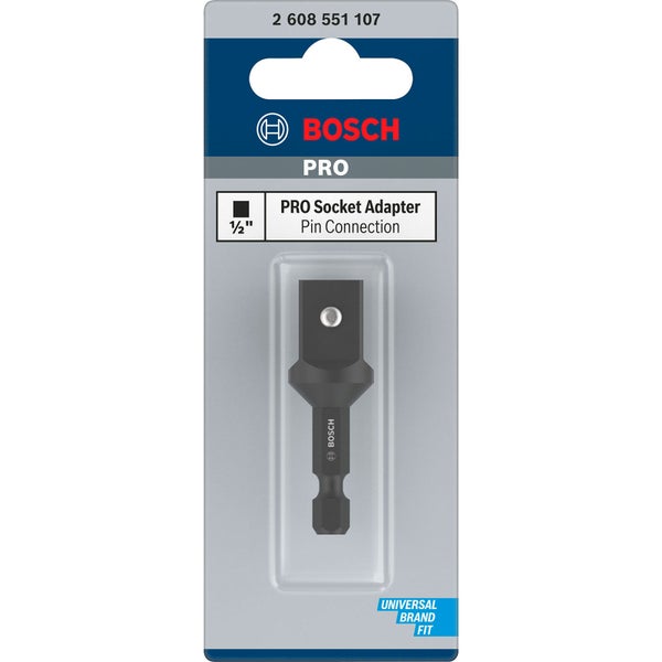 Bosch Pro Steckschlüsseladapter mit Stiftverbindung, 1/2 Zoll