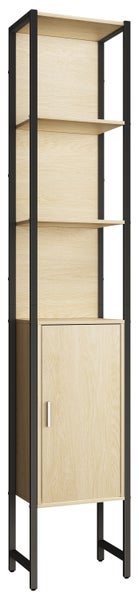 Holz Metall Badmöbel Badschrank Hochschrank Edino