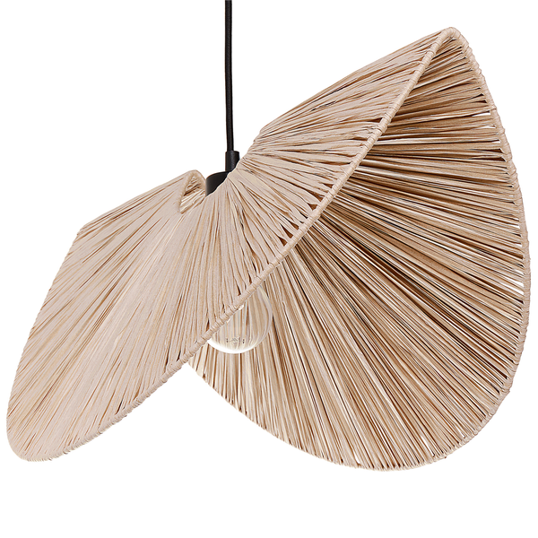 Hängeleuchte HERRON Papier Naturfarben