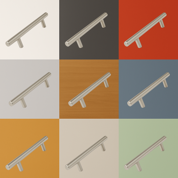 Verschiedene Ansichten eines Stangengriffs