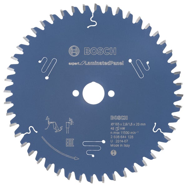 Bosch Kreissägeblatt Expert for Laminated Panel für Handkreissägen 165 x 20 x 2,6 mm 48 - 2608644128