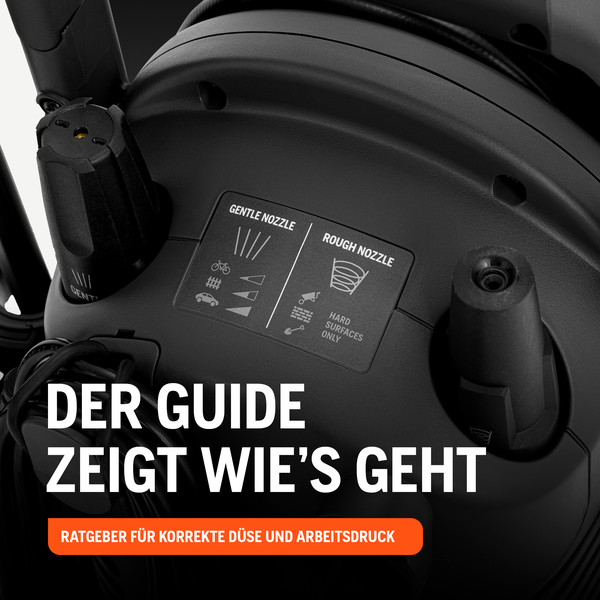 Anleitung zur Auswahl der richtigen Düse und des richtigen Arbeitsdrucks für einen Hochdruckreiniger