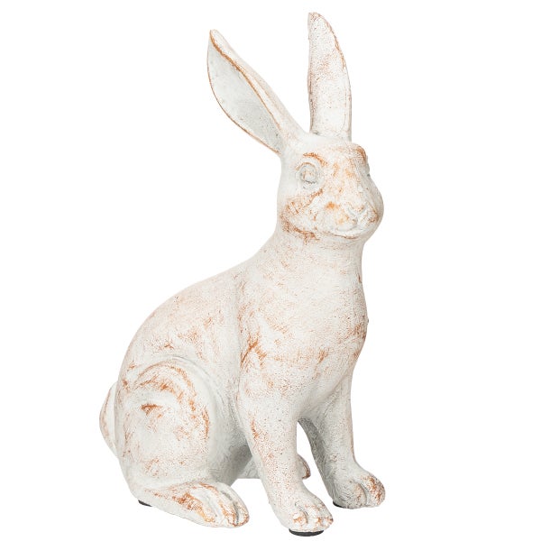 Dekorativer Hase aus Kunststein für den Innenbereich