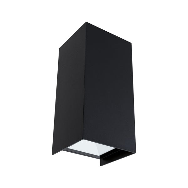 LED Wandleuchte Flame IP44 eckig 102x100mm 3000K 2x5,8W 2x540lm 230V 105° Anthrazit Aluminium