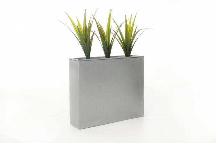 VIVANNO Raumteiler ELEMENTO 75x25x90 cm Zink Silber matt