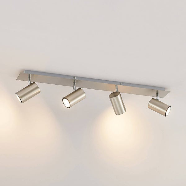 Lindby Strahler Joffrey (Modern) in Alu aus Metall (4 flammig, GU10) - Deckenlampe Deckenleuchte Lampe Spot Wohnzimmerleuchte