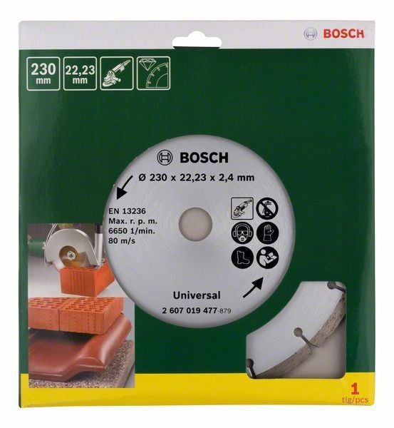 Bosch Diamanttrennscheibe für Baumaterial, Durchmesser: 230 mm - 2607019477