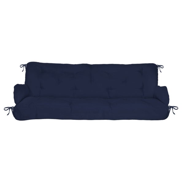 Beautissu Flair HS Hollywoodschaukelauflage 180x50x8cm Dunkelblau