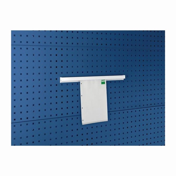 Bott Papierhalter montiert an einer System-Lochwand zur Werkstattorganisation.