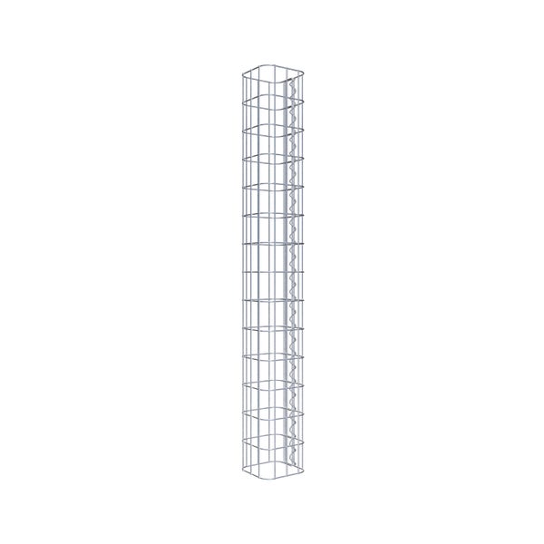 Gabionensäule 17 x 17 cm, MW 5 x 10 cm eckig - Höhe: 1,40 m