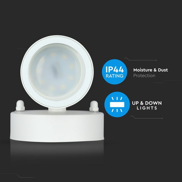 LED-Leuchte mit Schutzart IP44 für Feuchtigkeits- und Staubschutz sowie Auf- und Abwärtsbeleuchtung